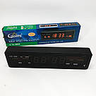 Цифровий годинник настільний Caixing, Настільний годинник зі світлодіодним дисплеєм EY-24, фото 4