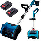 Снігоприбиральник акумуляторний на 2 АКБ складаний Krafftec YJ-20, фото 6