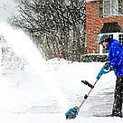 Снігоприбиральник акумуляторний на 2 АКБ складаний Krafftec YJ-20, фото 7