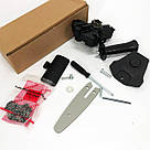 Пила обрізна акумуляторна 10см, Акумуляторна бензопила для обрізки гілок, Міні ланцюгова пила LU-69, фото 5