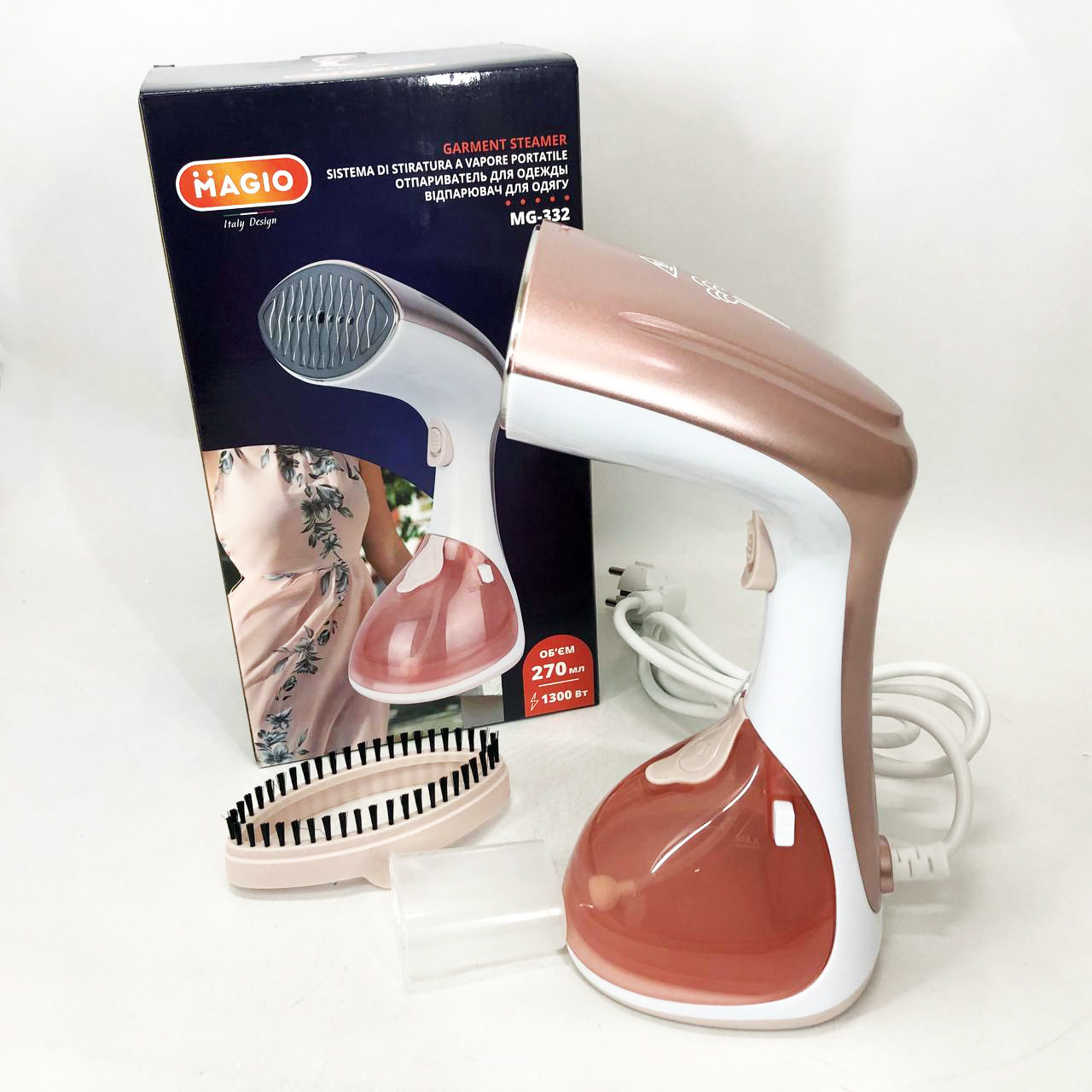 Ручний відпарювач для будь-яких видів тканини MAGIO MG-332, Портативний ручний відпарювач для подорожей SJ-83, фото 1