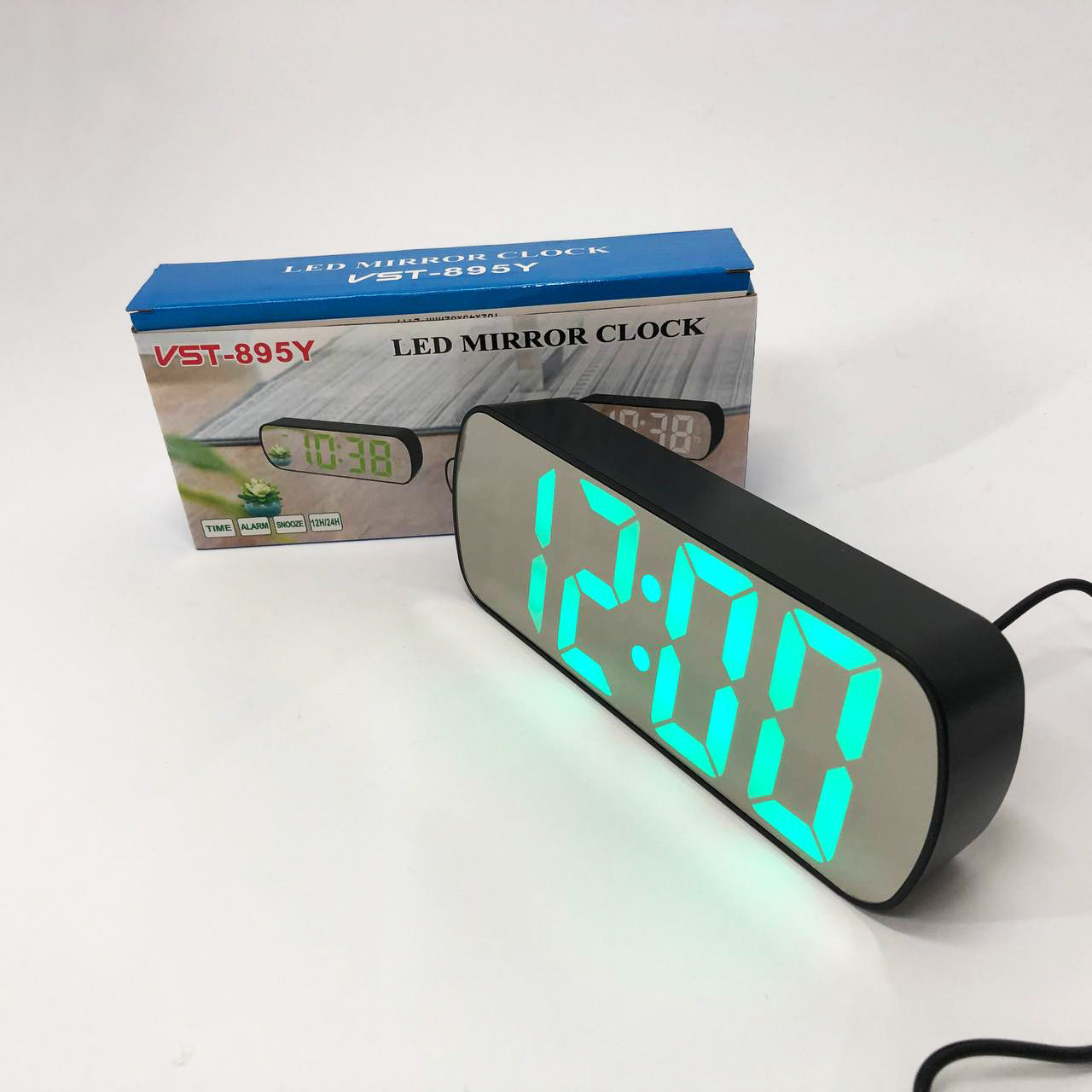 Настільний годинник з функцією підсвічування VST-895Y-4, Настільний годинник з яскравими цифрами GZ-50, фото 1