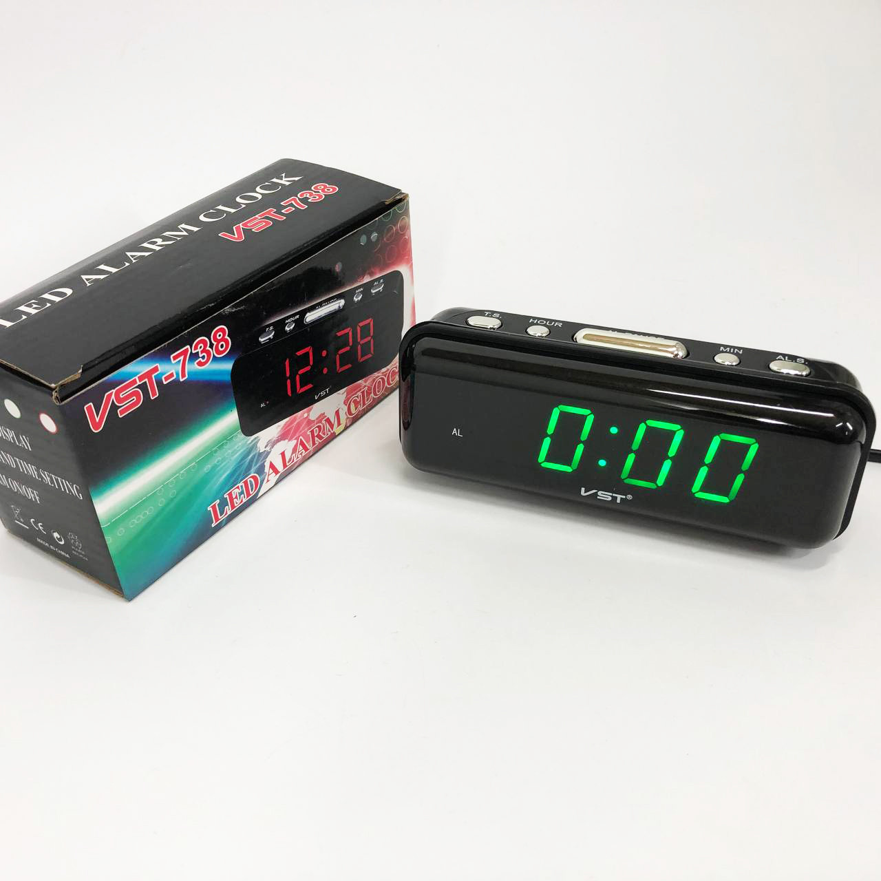 Годинник зі світловим дисплеєм, Годинник настільний класний Настільний для офісу IW-82, фото 1