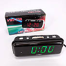 Годинник зі світловим дисплеєм, Годинник настільний класний Настільний для офісу IW-82, фото 7