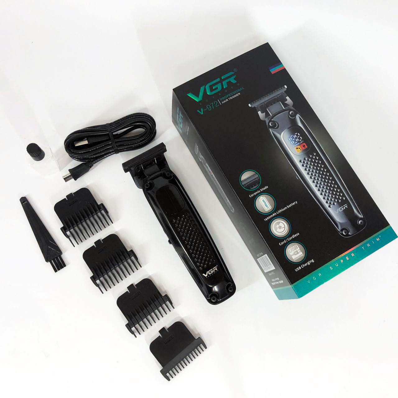 Машинка для стрижки волосся хороша, Машинки для стрижки професійні машини Набір з зарядкою BK-48, фото 1