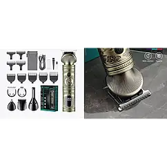 Набір для стрижки волосся VGR V-106 6 в 1 6 насадок акумуляторний