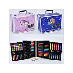 Дитячий набір для творчості 133 предмета Painting set AND 133 акварельні фарби фломастери