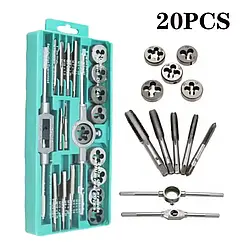 Набір інструментів для нарізання різьби ES-20 хромоване оздоблення