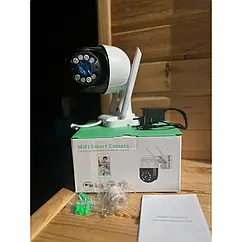 360 Камера відеонагляду A8 Wifi IP 360 4mp чорна та біла