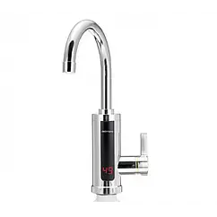 Кран бойлер Delimano RX-011 хромований пластик з екраном