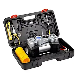 Насос в кейсі двоциліндровий повітряний компресор Air pump 85 л/хв