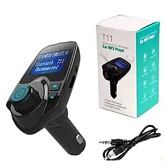 FM модулятор з блютузом T11 підтримка microSD USB 5V 2A