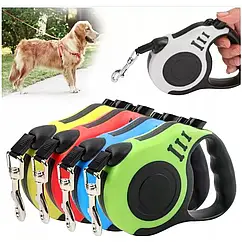 Автоматичний висувний повідок для собак 3М О05 довжина 5 метрів вага 150 грамів