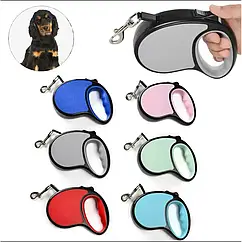 Автоматичний висувний повідок для собак 3 м Стильна Собачка LY-727 з системою блокування та ергономічною ручкою