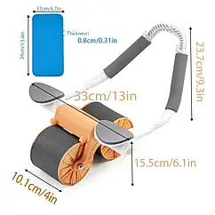 Автоматичний тренажер для живота WHEEL AND438 подушечка для пуш-апа 8 см 12 см