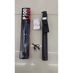 Штатив портативний P100 1.77M selfie stick з регулюванням висоти та кріпленням для телефону