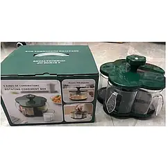 Органайзер для сипучих засобів спецій ROUND BOX круглий дизайн 3 відділення