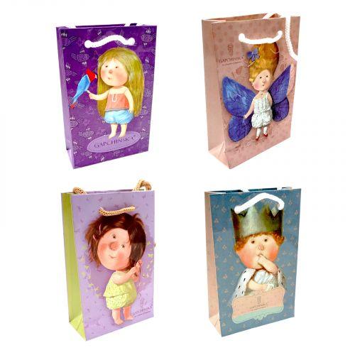 Пакет паперовий Гапчинська 8*12*3.5см (мікс видів) [tsi277769-TSI], фото 1