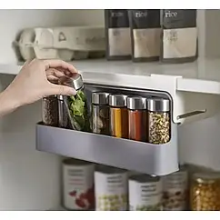 Органайзер для зберігання спецій SPICE RACK 378 16 банок для спецій 2 рівня