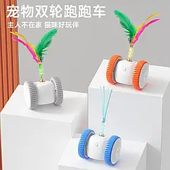 Бадмінтон Мишка Іграшка для тваринCat teaser AND XL-1233 з довгим хвостом і яскравими кольорами