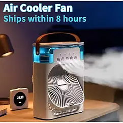 Вентилятор кондиціонер настільний usb зволожувач spray fan XL-1290 з функцією розпилення води та регулюванням швидкості