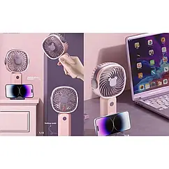 Настільний вентилятор міні ручний з USB Handheld fan KLW-F8 батарея 2000 мАг
