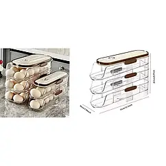 Полка підставка для яєць 3 полички AND 134 для 18 яєць з пластика