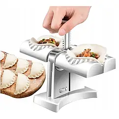 Прес пристрій для приготування вареників і пельменів MA-24 ручка для формування тіста 2 в 1