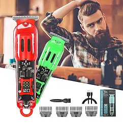 Прозора машинка для стрижки Hair Cutter LY-452 2 швидкості 5 насадок