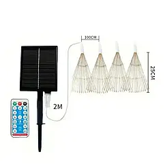 Гірлянда Казкові Вогні на сонячній батареї з дистанційним управлінням HA-83 з теплим світлом і водонепроникністю