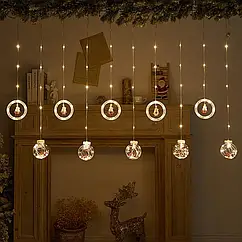 Гірлянда Штора Usb 10 теплий колір Сосульки AND SF-50