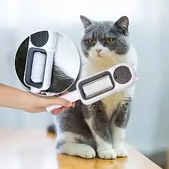 Гребінець кісточка для зубів з довгою ручкою щітка для домашніх тварин Pet brus LY-524 м'яка щетина антиковзаюча ручка