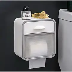 Тримач рулону туалетного паперу настінний напівпрозорий AND-96-20 8шт