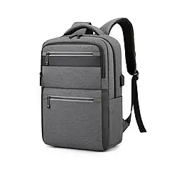 Рюкзак чоловічий міський синій чорний сірий 30 літрів водовідштовхувальний