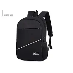 Рюкзак Joy Start js974 чорний з кишенею для ноутбука та водовідштовхувальною тканиною