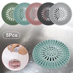 Силіконова пробка для волосся для душу захист від засорів