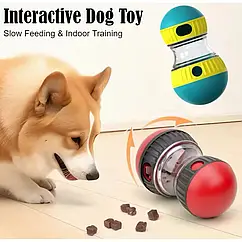 Іграшка для собак МЕДЛЕННИЙ Шарик гумовий з отворами для ласощів