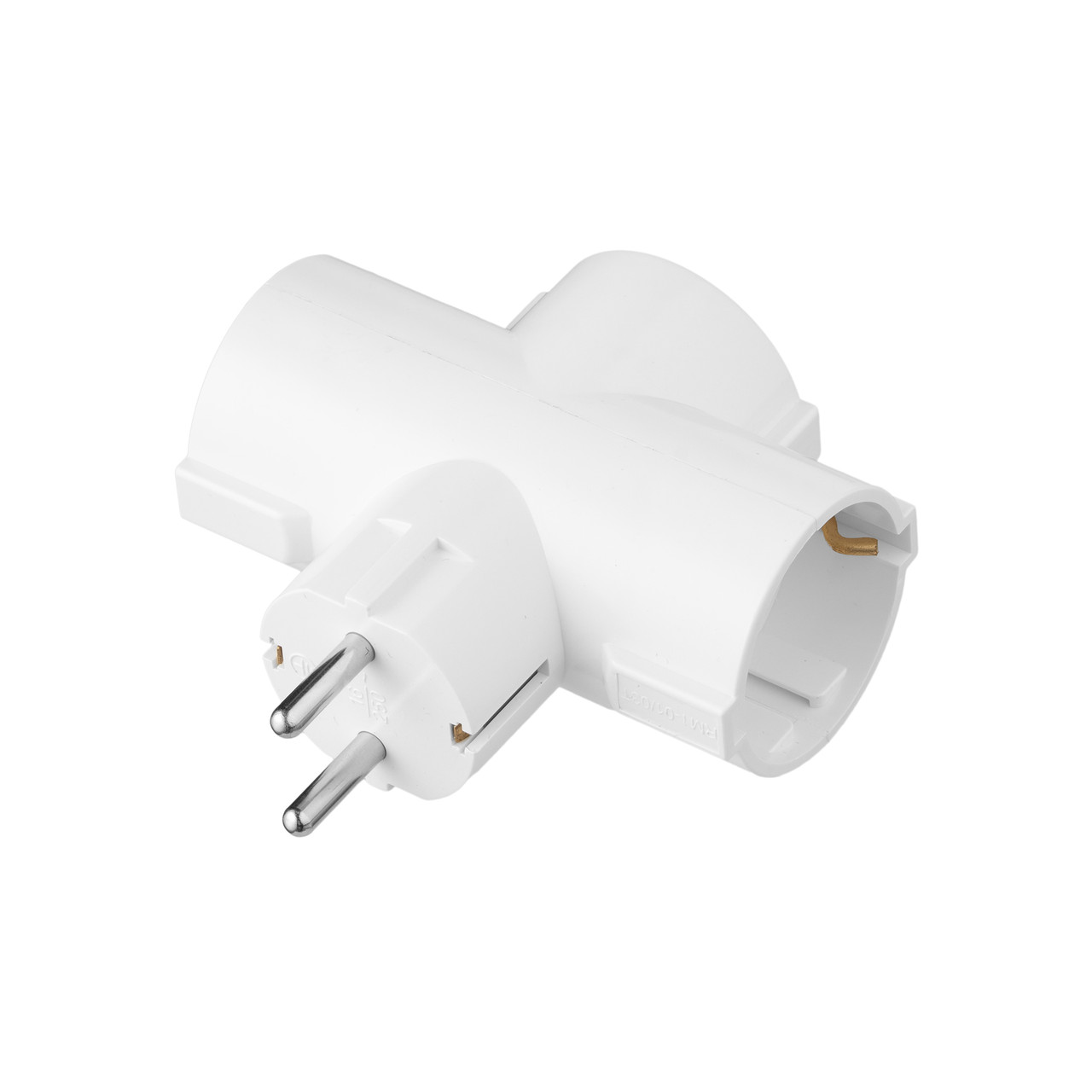 Мережевий адаптер 2E 3xТип F, 16A, білий (2E-AD0103WH), фото 1