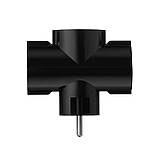 Мережевий адаптер 2E 3xТип F, 16 A, чорний (2E-AD0103BK), фото 4