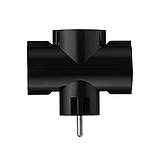 Мережевий адаптер 2E 3xТип F, 16 A, чорний (2E-AD0103BK), фото 5