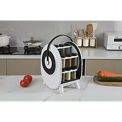 Контейнер для спецій Крупа біла 1-62 скло кришка сипуча