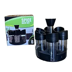 Набір для спецій Spiceck set скляні банки з кришками 6 предметів