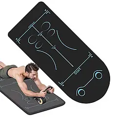 Коврик силіконовий для йоги протиковзкий 1-53 6мм 183х61см