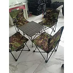 Стіл + 4 стільці Folding table and chair AND 70-50 розсувний розмір 70x50