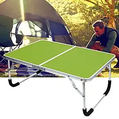 Стіл складаний для дому та пікніка синій 120х60 см AND844846