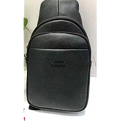 Сумка Чоловіча Чорна Backpack for men AND JASPER Шкіра 2146 2 кишені 35 л
