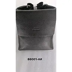 Сумка Шкіра Backpack AND 86001 А чорний колір містка обробка