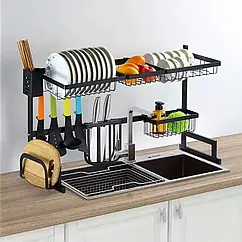 Сушарка для посуду з нержавіючої сталі Sink storage rack XL-738 два рівня