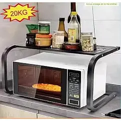 Кухонний стелаж для мікрохвильовки органайзер kitchenware TAND-5 два рівня чорний