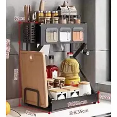 Кухонний стелаж сушарка для посуду органайзер PM-24-1-5 два рівні складний